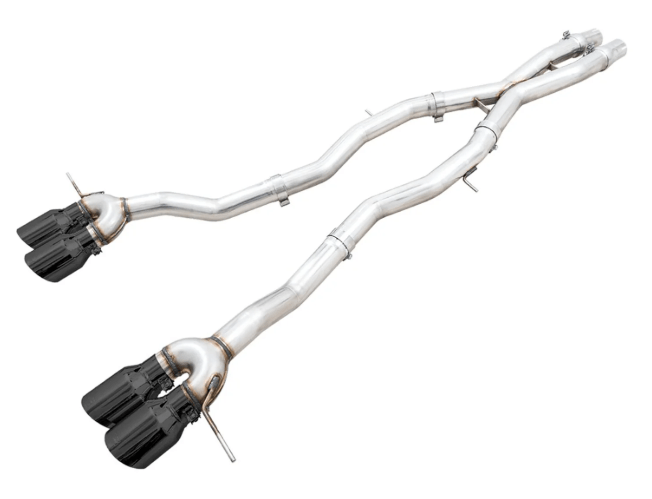 AWE Track Edition Catback Exhaust w/ Diamond Black Tips 2021-2025 BMW M3 / M4