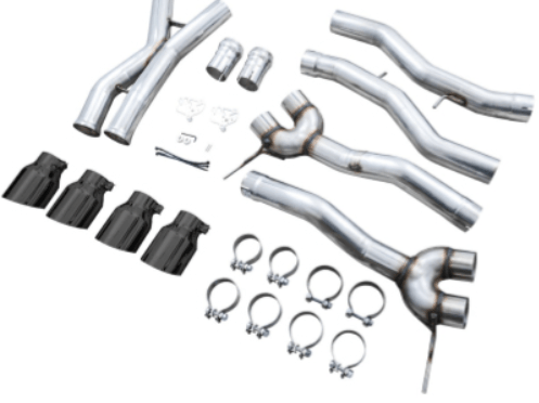 AWE Track Edition Catback Exhaust w/ Diamond Black Tips 2021-2025 BMW M3 / M4