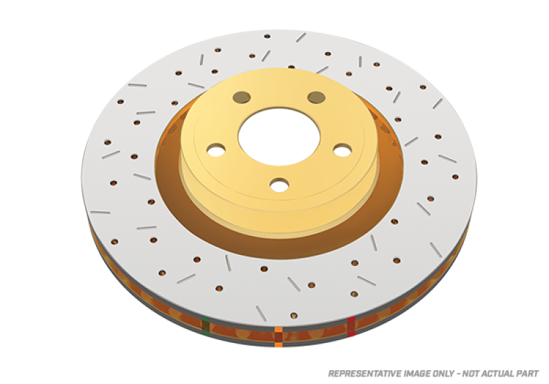 DBA 93-98 Supra Turbo Front Drilled & Slotted 4000 Series Rotor