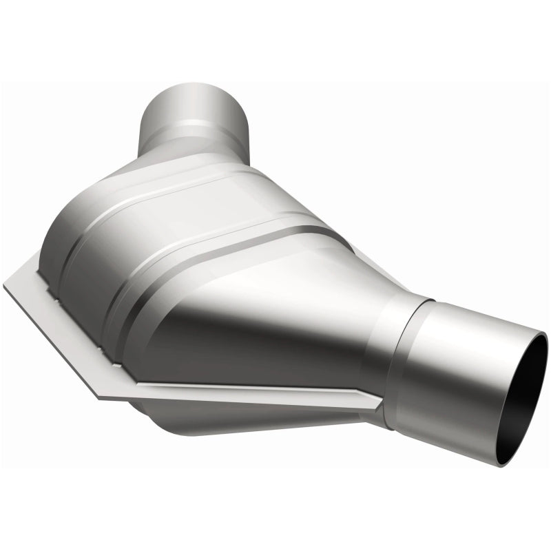 MagnaFlow Universal Catalytic Converter 2.25 inch Angled O/O PC2 Front