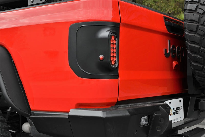 Rugged Ridge 11652.02 Flush Mount Tail Light (Pair) Blk For 19-26 Jeep Gladiator