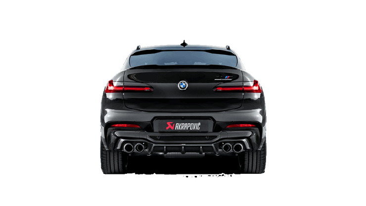 Akrapovic Rear Carbon Fiber Diffuser (High Gloss) - BMW / F98 / X4 M