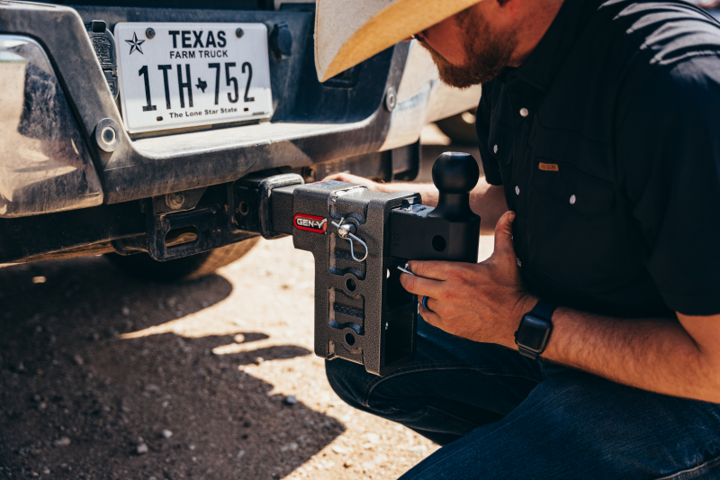 Gen-Y Mega Duty 3in Shank 6in Drop 3.5K TW 32K Hitch w/GH-0161 Dual-Ball/GH-0162 Pintle Lock