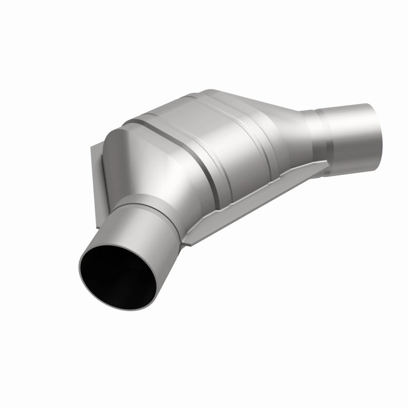 MagnaFlow Universal Catalytic Converter 2.25 inch Angled O/O PC2 Front