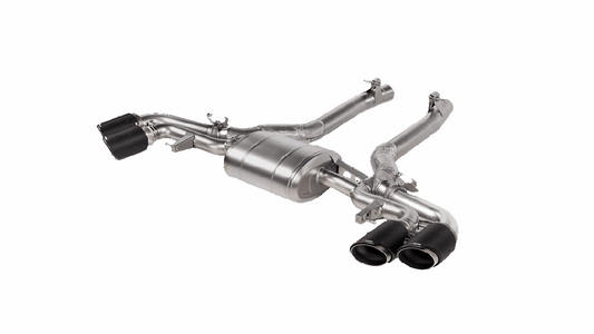 Akrapovic 2020-23 BMW X5M (F95)/X6M (F96) Slip-On Line (Titanium) w/Carbon Fiber Titanium Tips