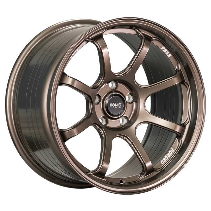 (set of 4) Konig F6SX Race Bronze | 18x9.5" +25mm | 5x114.3mm Wheel