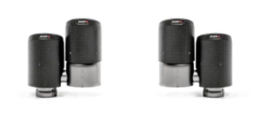 Akrapovic Porsche Panamera Turbo (971) Evolution Line Cat Back (Titanium) w/Carbon Tail Pipe Set