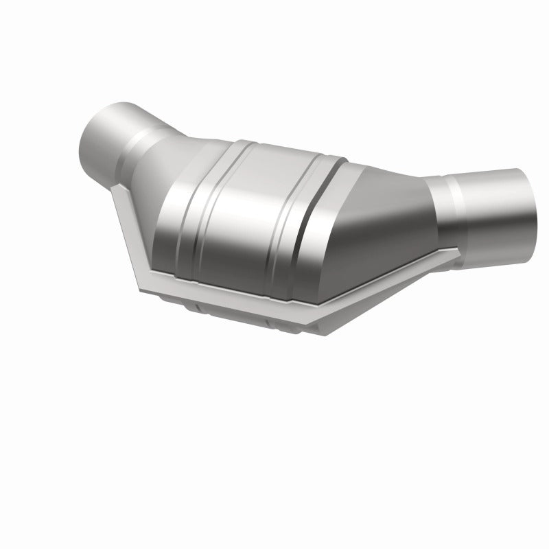 MagnaFlow Universal Catalytic Converter 2.25 inch Angled O/O PC2 Front