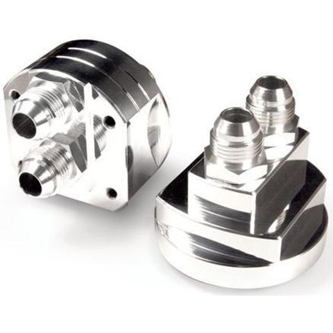 BLOX Racing Remote Oil Filter Relocation Kit - Polished