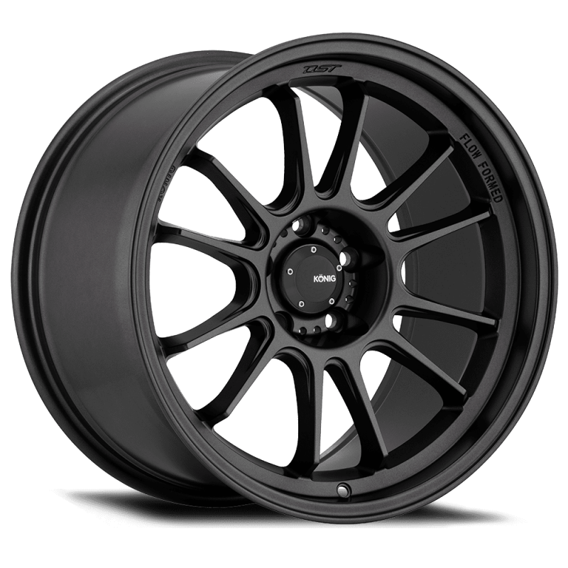 (set of 4) Konig Hypergram Matte Black | 19x9.5" +35mm | 5x114.3mm Wheel