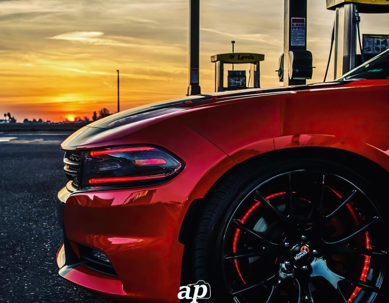 Oracle 15-21 Dodge Charger RGB+W DRL Headlight DRL Kit - ColorSHIFT w/ Simple Controller