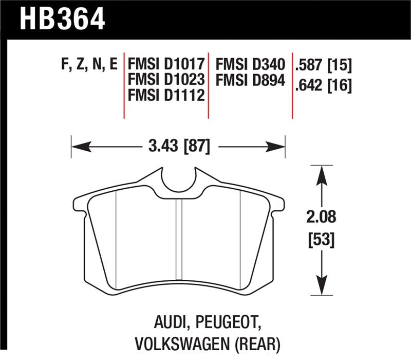 Hawk HPS Street Brake Pads