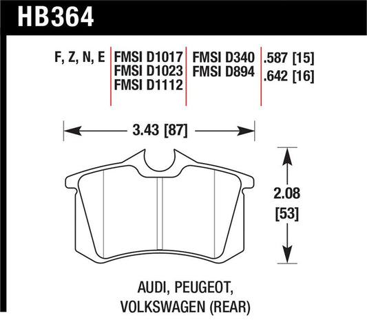 Hawk HPS Street Brake Pads