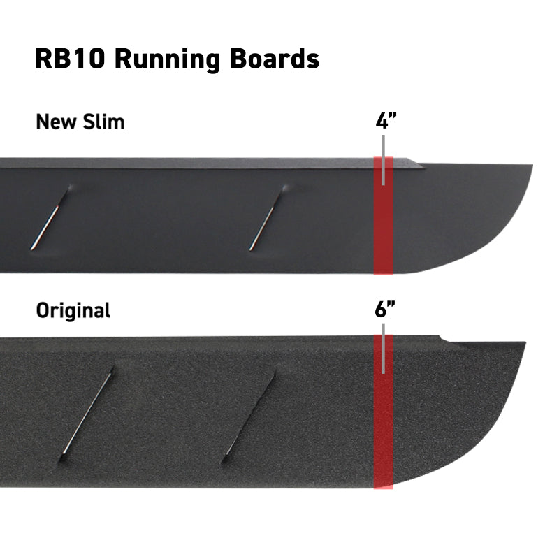 Go Rhino 630068SPC RB10 Slim Line Running Boards - 68" Long - BOARDS Only