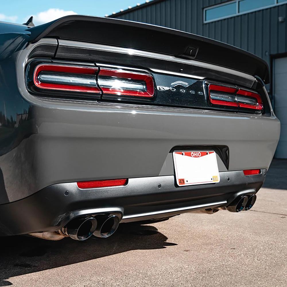 Corsa 15-23 Challenger SRT/Hellcat/Demon/Redeye 2.75in Valved CB DR Exit w/ Twin 3.5in Pol Pro Tips