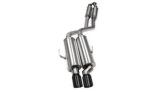 1992-1999 BMW M3 / 325i/is Sedan/Coupe 2.25" Cat-Back, Single Rear Exit with Twin 3.0" Black Pro-Series Tips by Corsa (14553BLK)