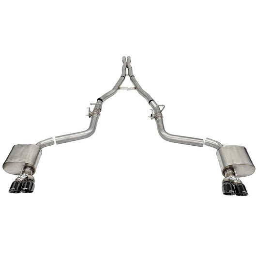 Corsa 15-23 Challenger SRT/Hellcat/Demon/Redeye 2.75in Valved CB DR Exit w/ Twin 3.5in Pol Pro Tips