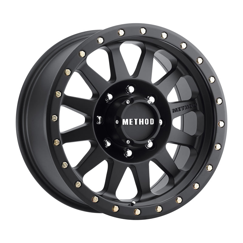 (set of 4) Method Wheels MR304 Matte Black | 17x8.5" +0mm | 8x6.5mm Wheel