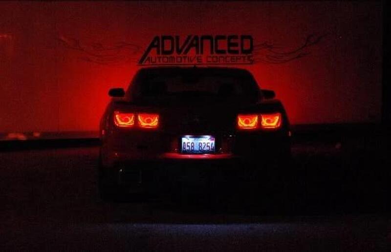 Oracle 10-13 Chevrolet Camaro LED Afterburner Tail Light Halo Kit - Red
