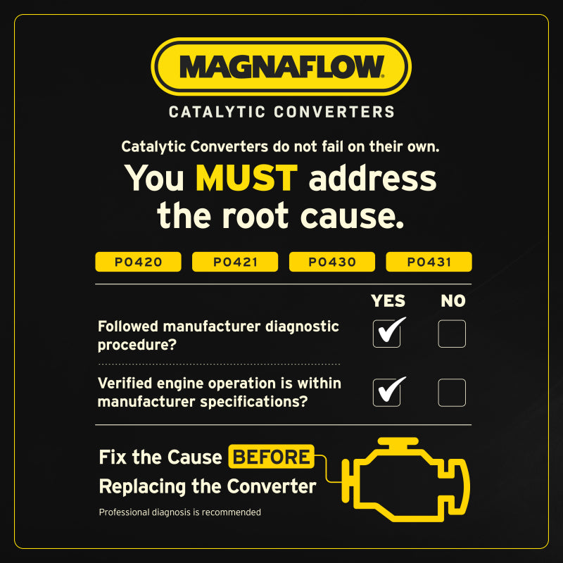 MagnaFlow Universal Catalytic Converter 2.25 Angled Inlet Rear CA