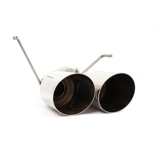BLOX Racing 2022+ WRX Muffler Delete / Axle Back Single Wall 4in - Polished Tips