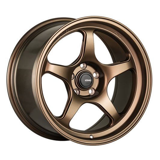 Konig Hyperspec 15x9 4x100 ET35 Matte Bronze Wheel (Knurled Bead)