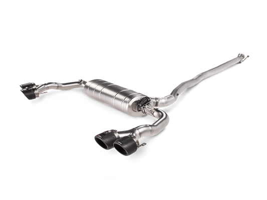 Akrapovic 2024+ Mercedes-AMG CLA 45 / CLA 45 S (C118/x118) Evo Line Cat Back (Titanium) w/ CF Tips