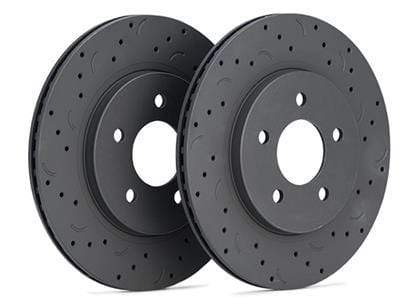 Hawk 07-15 Audi Q7 / 08-16 Porsche Cayenne Talon Cross Drilled and Slotted Front Rotors (Pair)