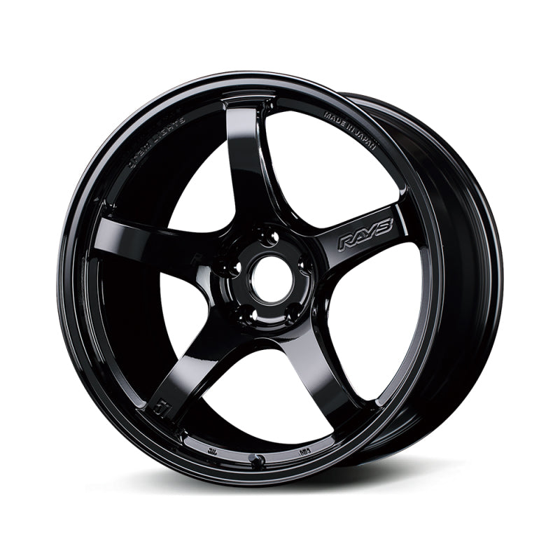 (set of 4) Gram Lights 57CR Glossy Black | 18x10.5" +22mm | 5x114.3mm Wheel