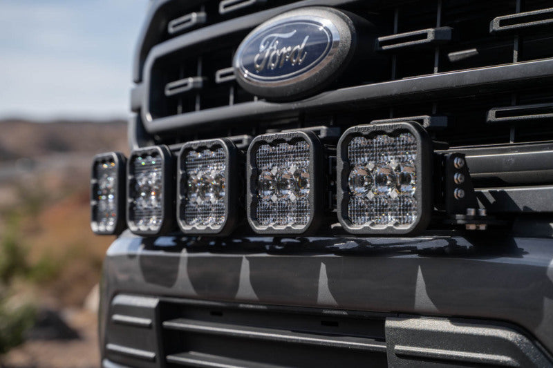 Diode Dynamics 21-22 Ford F-150 SS5 Grille CrossLink Lightbar Kit- Pro White Combo