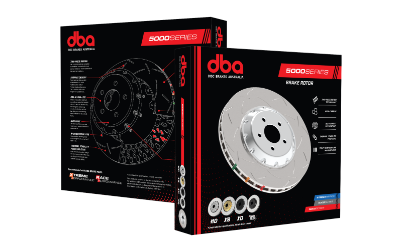 DBA 500 Series Slotted Replacement Rotor ONLY (w/ Replacement NAS Lock Nuts)