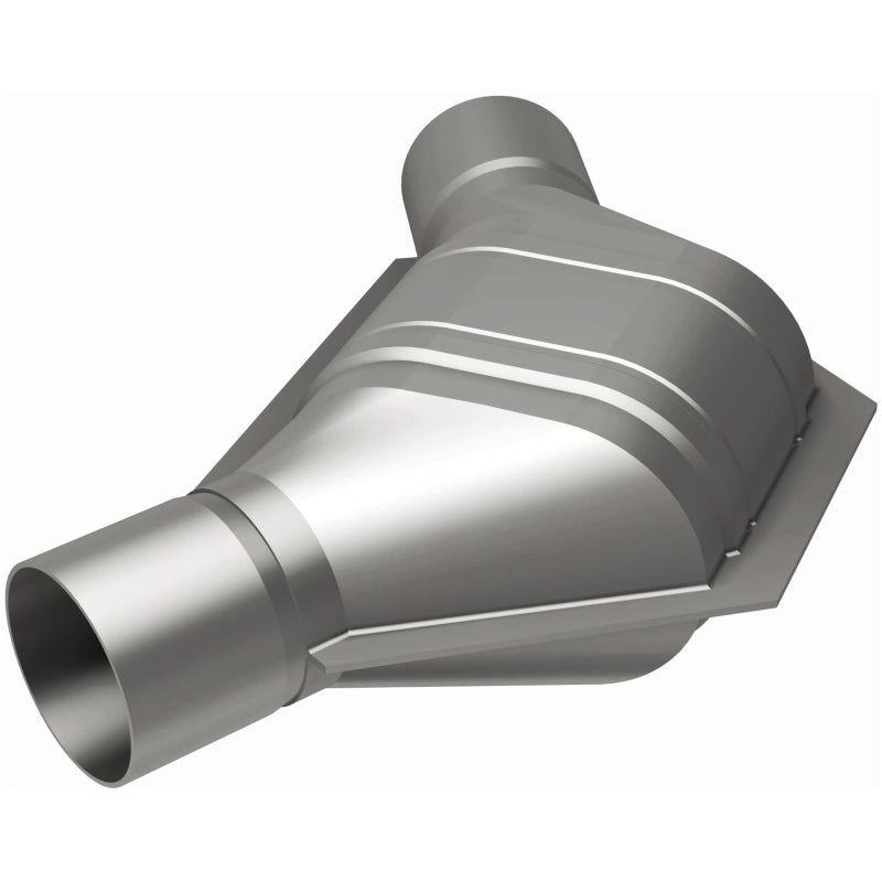 MagnaFlow Universal Catalytic Converter 2.25 inch Angled O/O PC2 Front