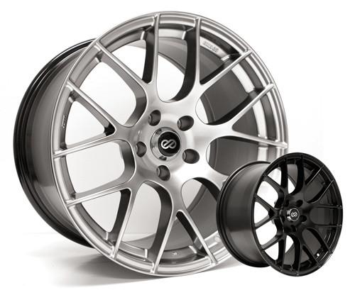 Black Raijin Wheels by Enkei 18 x 9.5; +35; 5x120, 72.6 bore (BMW Fitment) (4678951235BK)
