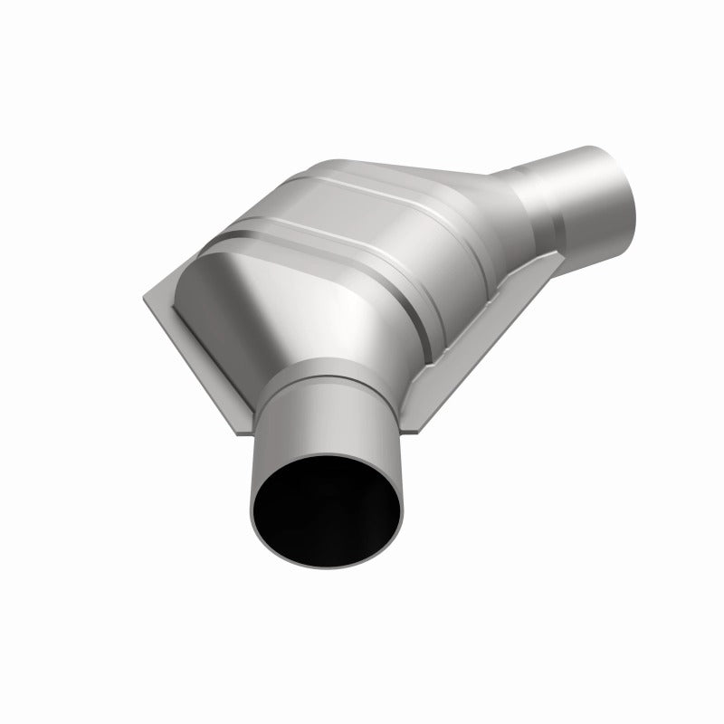 MagnaFlow Universal Catalytic Converter 2.25 inch Angled O/O PC2 Front