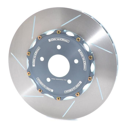 GiroDisc 02-04 Audi RS6 (C5) 380mm Zinc Plated Slotted Front Rotors (w/Spacers)
