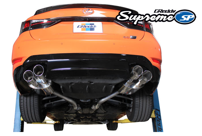 GReddy 2015+ Lexus GS-F Dual 63.5mm Supreme SP Axle-Back Exhaust w/ Quad Offset Tips