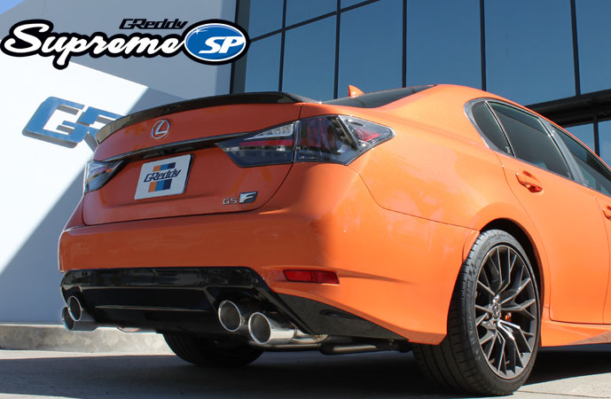 GReddy 2015+ Lexus GS-F Dual 63.5mm Supreme SP Axle-Back Exhaust w/ Quad Offset Tips