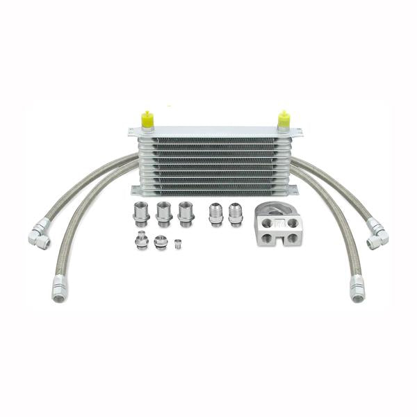 Mishimoto Universal Small Bar and Plate Dual Pass Black Oil Cooler