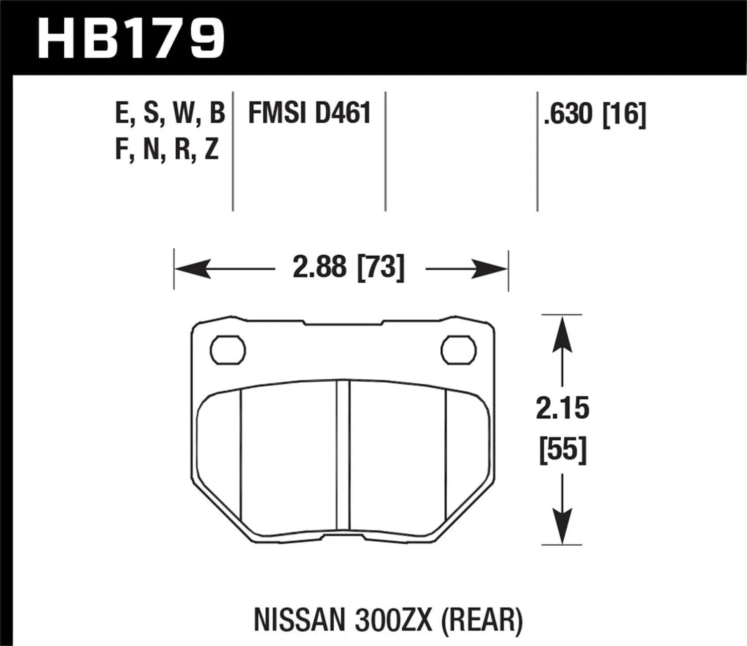 Hawk Perf DTC - 30 Race Rear Brake Pads | BMW 5 Series / 6 Series / 7 Series (02 - 15) (HB630W.626) - ABS Auto Body