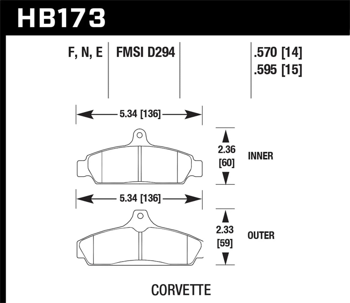 Hawk Performance Front Brake Pads | BMW 325 (E30) (HB195E.640) - ABS Auto Body