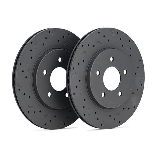 Hawk Talon 2009 Subaru Forester Drilled and Slotted Front Brake Rotor Set