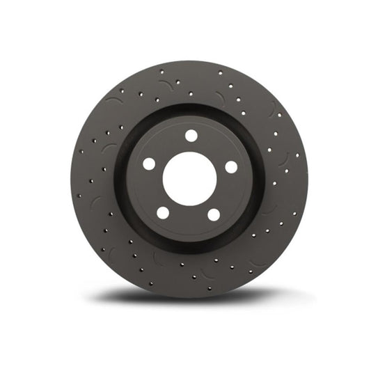 Hawk Talon 2008 Mitsubishi Lancer Evolution GSR AWD Drilled and Slotted Front Brake Rotor Set