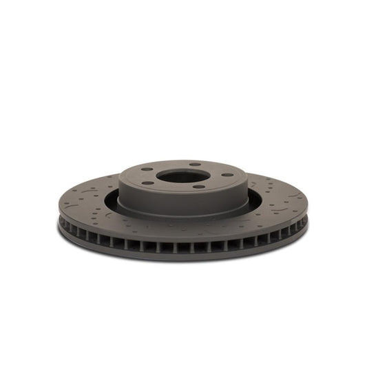 Hawk Talon 2015 Ford Mustang 320mm w/ performance pkg. Drilled and Slotted Rear Brake Rotor Set