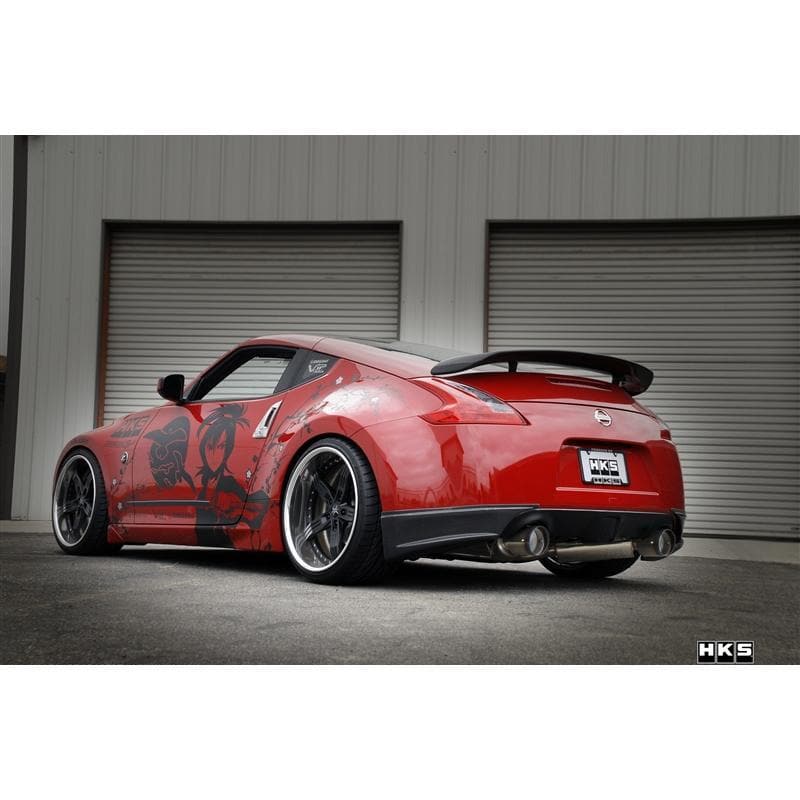 HKS 09-21 Nissan 370z Dual Hi-Power Ti. Tip Catback Exhaust (SUS304 NO COATING)