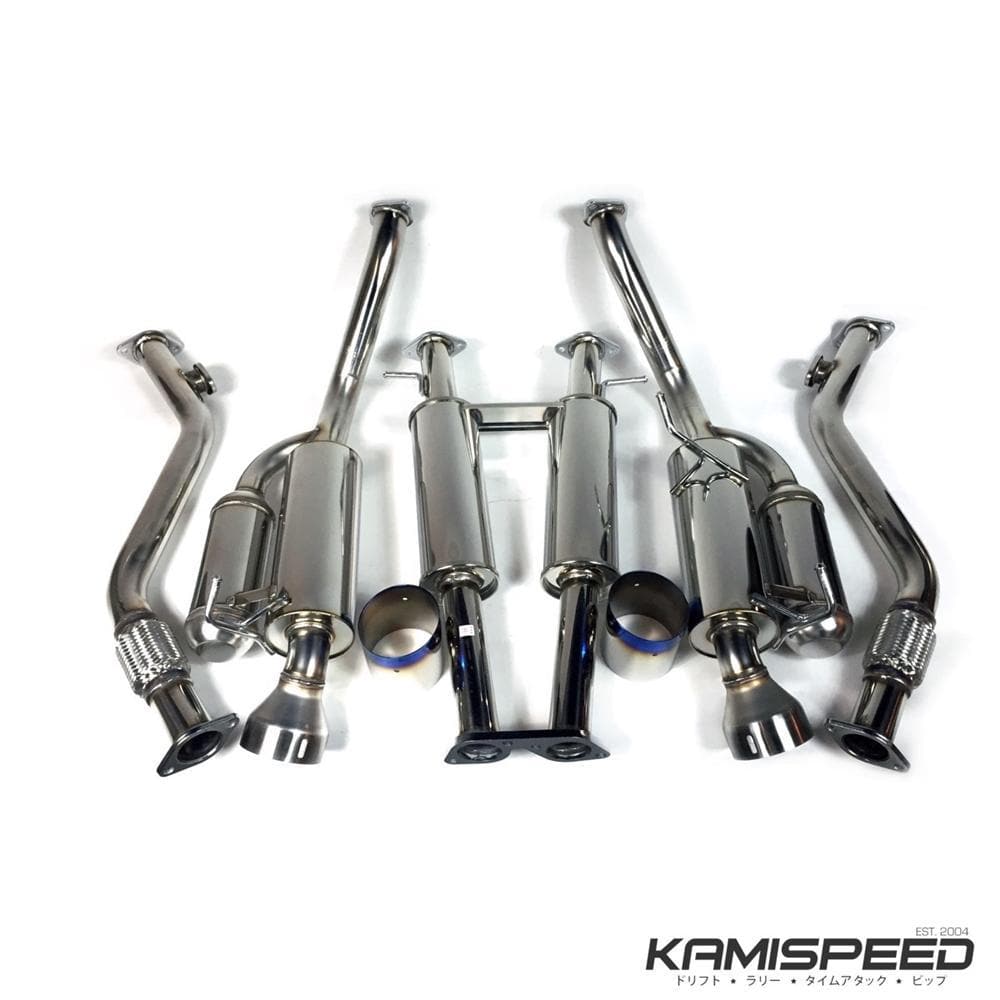 HKS 09-21 Nissan 370z Dual Hi-Power Ti. Tip Catback Exhaust (SUS304 NO COATING)