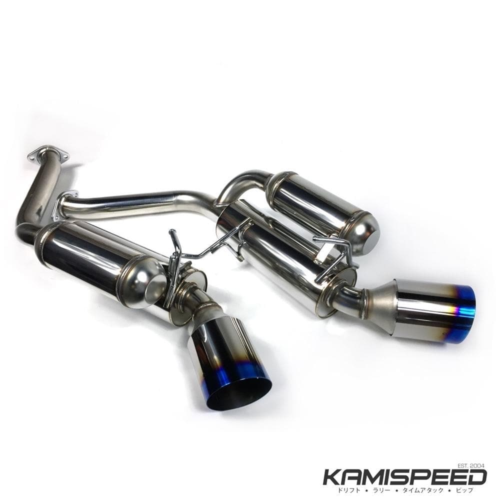 HKS 09-21 Nissan 370z Dual Hi-Power Ti. Tip Catback Exhaust (SUS304 NO COATING)