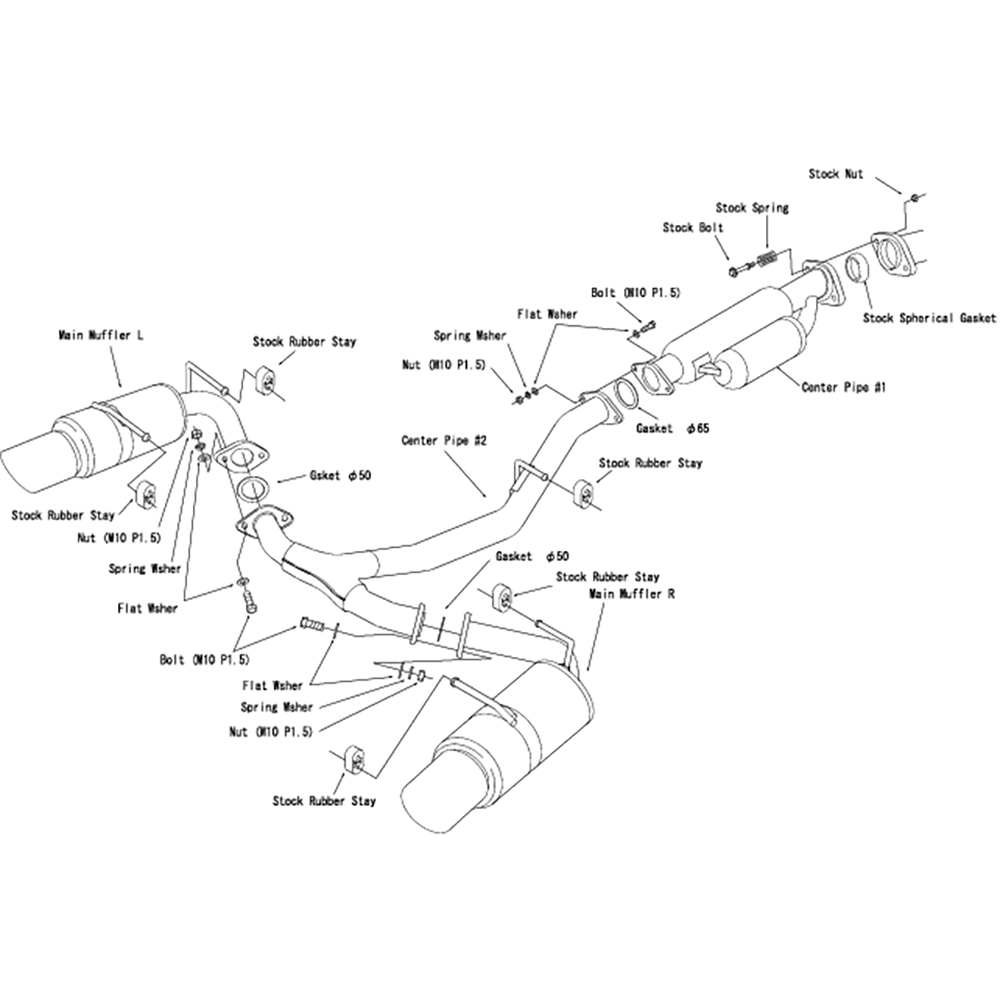 HKS 2022+ Subaru BRZ Hi-Power Muffler SPEC-L