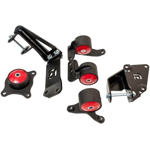 Innovative 01-05 Civic K-Series Black Steel Mounts 75A Bushings (Not K24 Trans)