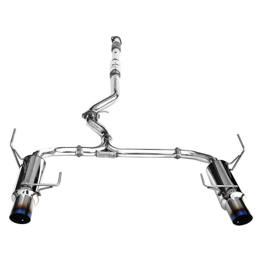 Invidia 10-12 Subaru Legacy GT Dual N1 Single Layer Titanium Tipped Cat-back Exhaust
