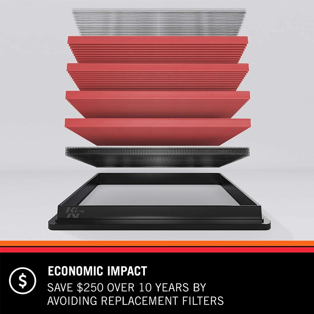 K&N Replacement Air Filter | 2011-2018 BMW X3/X4 2.0L (33-2465)